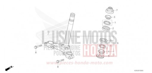 STEERING STEM CBF125MER de 2024